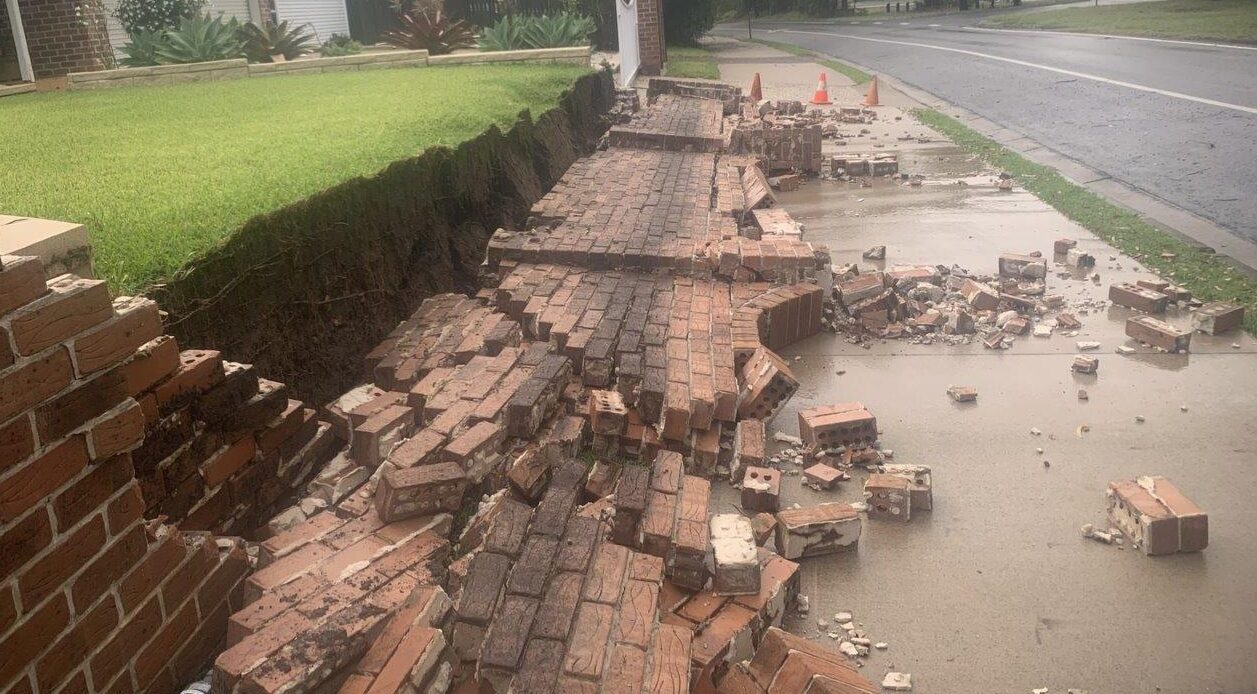 Retaining Wall Collapse